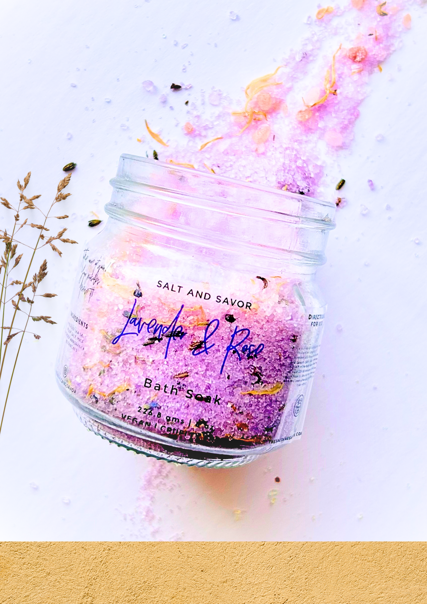 Lavender and Rose Bath & Foot Soak